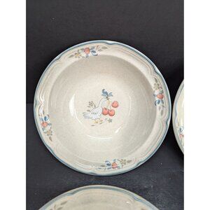 Vintage 1986 International Stoneware Japan Marmalade 6 1/2" Cereal Bowl Lot of 4